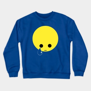 Sad Smiley | Blue Control Victim | MTG Control Hate Crewneck Sweatshirt